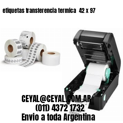 etiquetas transferencia termica  42 x 97