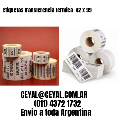 etiquetas transferencia termica  42 x 99