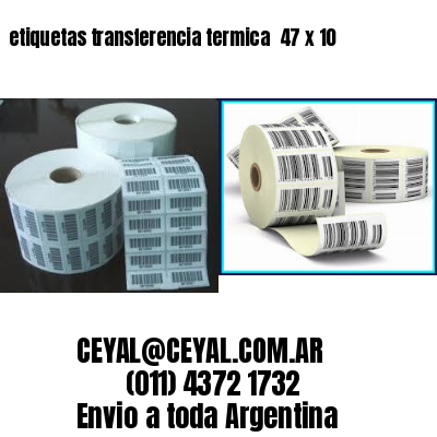 etiquetas transferencia termica  47 x 10