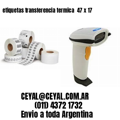 etiquetas transferencia termica  47 x 17