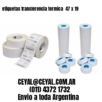 etiquetas transferencia termica  47 x 19
