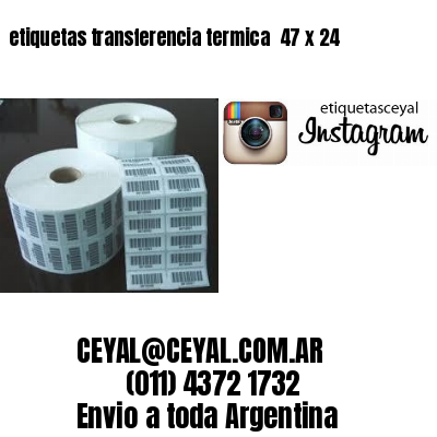 etiquetas transferencia termica  47 x 24