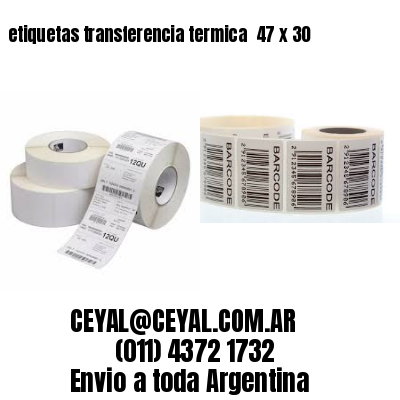 etiquetas transferencia termica  47 x 30