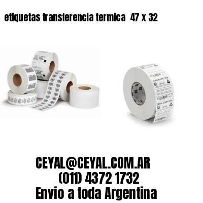 etiquetas transferencia termica  47 x 32