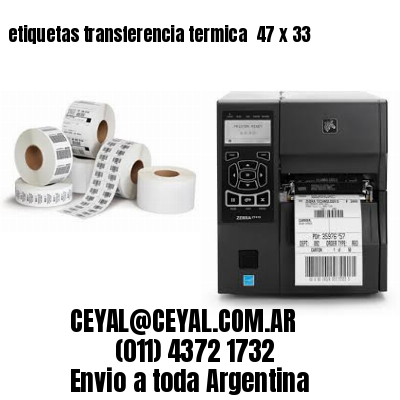 etiquetas transferencia termica  47 x 33