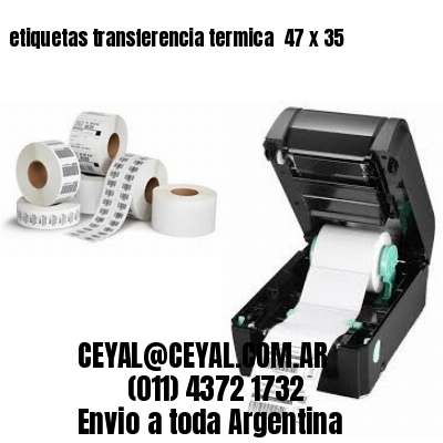 etiquetas transferencia termica  47 x 35