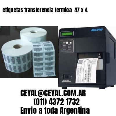 etiquetas transferencia termica  47 x 4