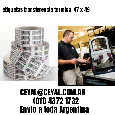 etiquetas transferencia termica  47 x 49