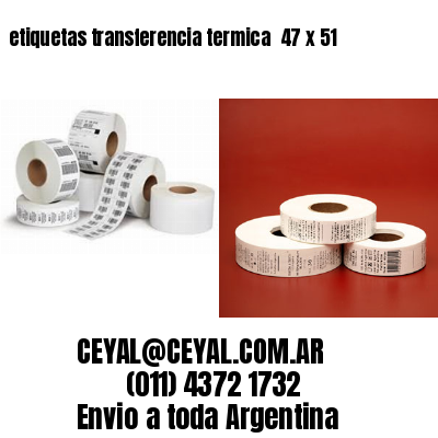 etiquetas transferencia termica  47 x 51