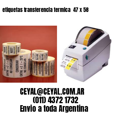 etiquetas transferencia termica  47 x 58