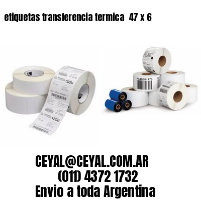etiquetas transferencia termica  47 x 6