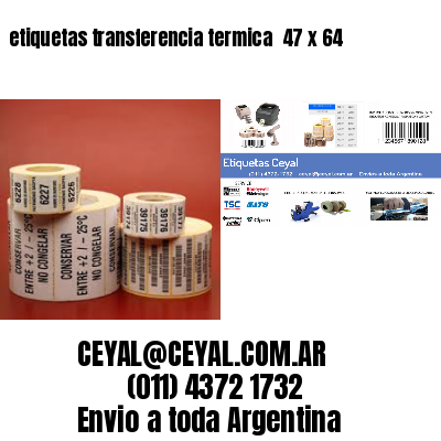 etiquetas transferencia termica  47 x 64