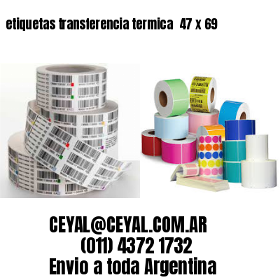 etiquetas transferencia termica  47 x 69