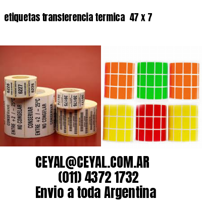 etiquetas transferencia termica  47 x 7