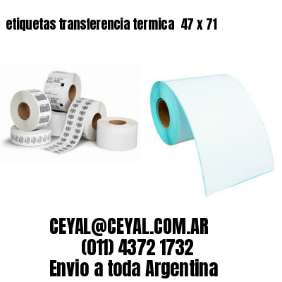 etiquetas transferencia termica  47 x 71