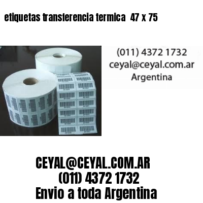 etiquetas transferencia termica  47 x 75