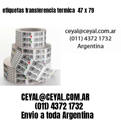 etiquetas transferencia termica  47 x 79