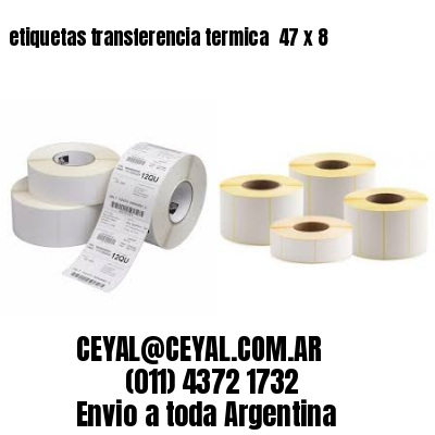 etiquetas transferencia termica  47 x 8