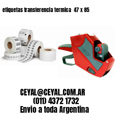 etiquetas transferencia termica  47 x 85