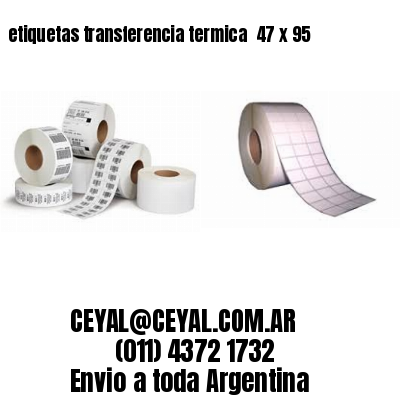 etiquetas transferencia termica  47 x 95