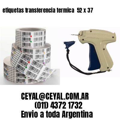 etiquetas transferencia termica  52 x 37