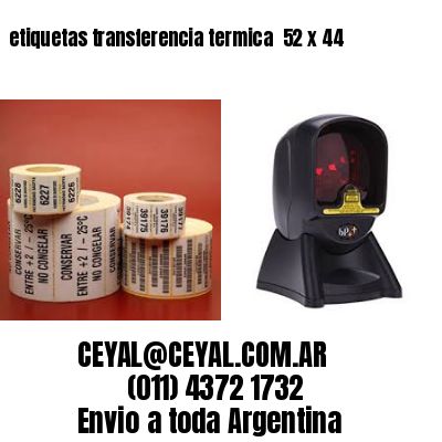 etiquetas transferencia termica  52 x 44