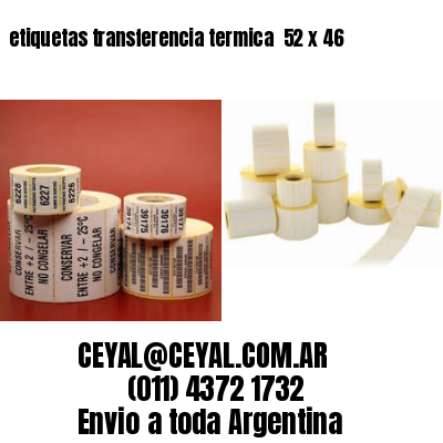 etiquetas transferencia termica  52 x 46