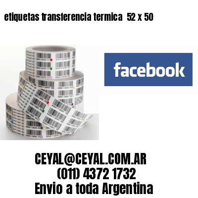 etiquetas transferencia termica  52 x 50