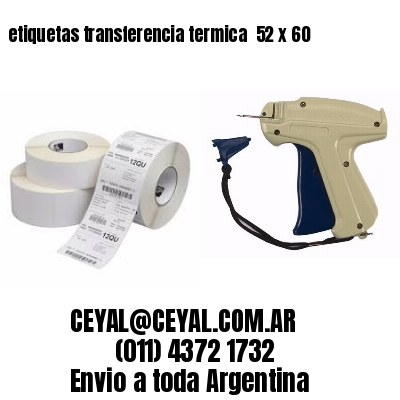 etiquetas transferencia termica  52 x 60