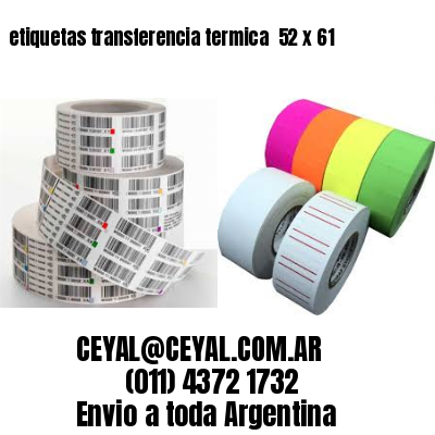 etiquetas transferencia termica  52 x 61