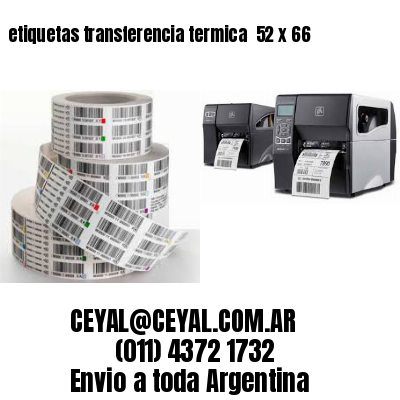 etiquetas transferencia termica  52 x 66