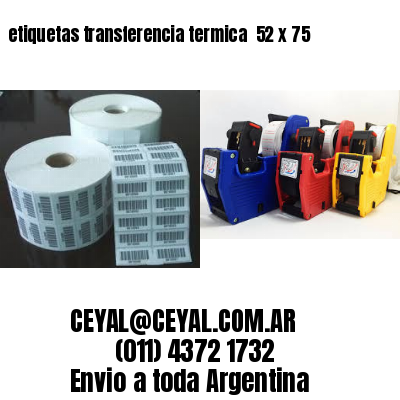 etiquetas transferencia termica  52 x 75