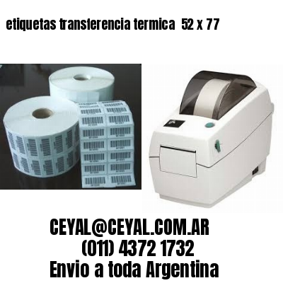 etiquetas transferencia termica  52 x 77