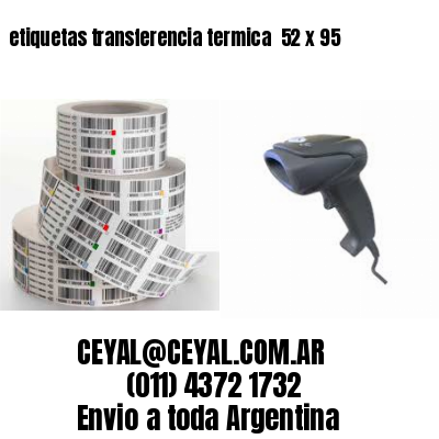 etiquetas transferencia termica  52 x 95