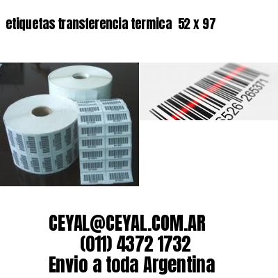 etiquetas transferencia termica  52 x 97