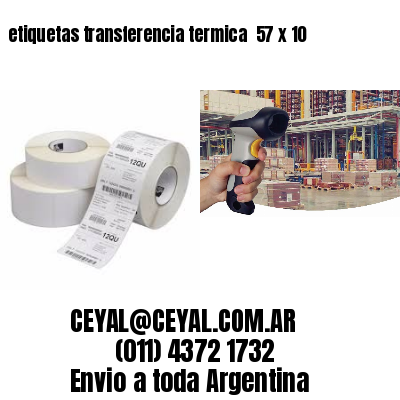 etiquetas transferencia termica  57 x 10