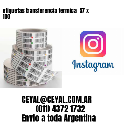 etiquetas transferencia termica  57 x 100