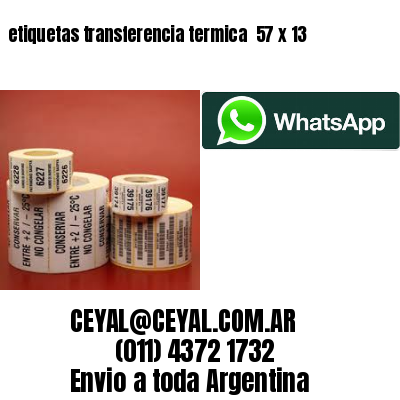 etiquetas transferencia termica  57 x 13