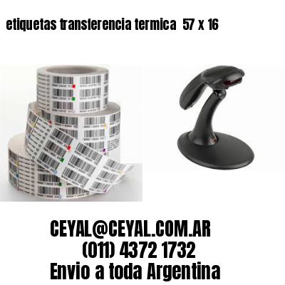 etiquetas transferencia termica  57 x 16