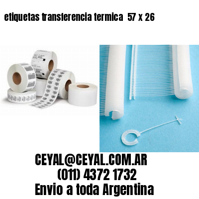 etiquetas transferencia termica  57 x 26