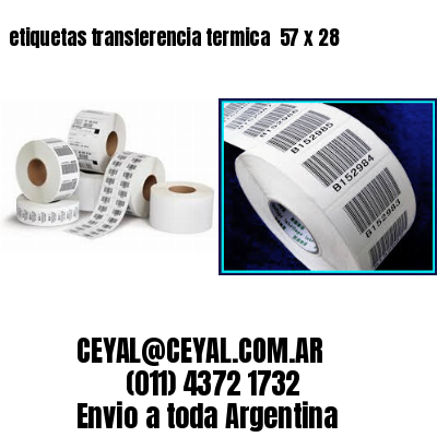 etiquetas transferencia termica  57 x 28