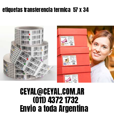 etiquetas transferencia termica  57 x 34