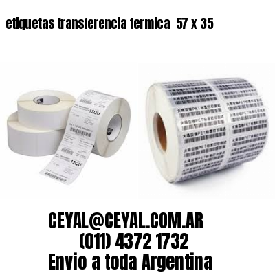 etiquetas transferencia termica  57 x 35