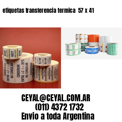 etiquetas transferencia termica  57 x 41