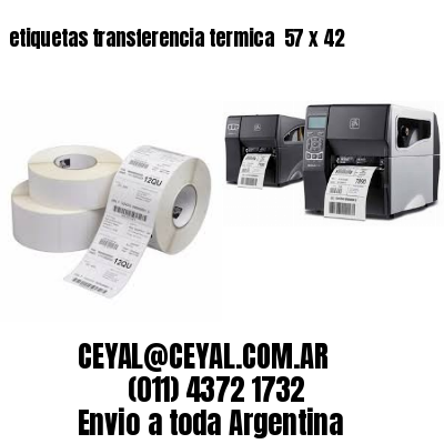 etiquetas transferencia termica  57 x 42