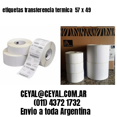 etiquetas transferencia termica  57 x 49