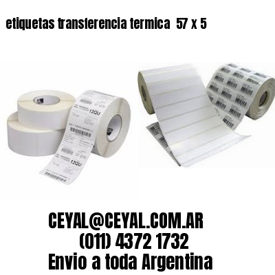 etiquetas transferencia termica  57 x 5