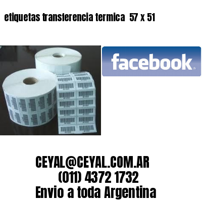 etiquetas transferencia termica  57 x 51