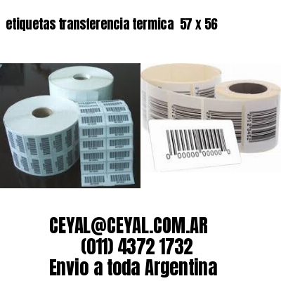 etiquetas transferencia termica  57 x 56