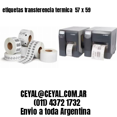 etiquetas transferencia termica  57 x 59